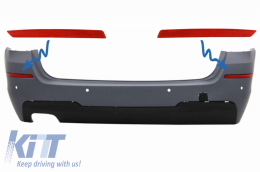 Rear Bumper Reflector suitable for BMW 5 Series F11 (2011-up) M-technik Design - RBRBMF11MT