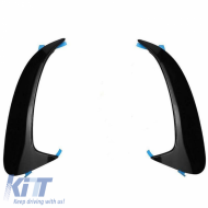 Rear Bumper Side Flaps / Vents Suitable for Mercedes-Benz A-Class V177 Sedan With A Design Line Bumper Glossy Black 2 Pieces