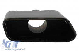 Rear Bumper & Side Skirts with Diffuser and Exhaust Muffler Tips Black suitable for BMW 5 Series F10 (2011-2017) M-Performance Design-image-6076355