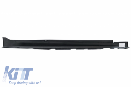 Rear Bumper & Side Skirts with Diffuser and Exhaust Muffler Tips Black suitable for BMW 5 Series F10 (2011-2017) M-Performance Design-image-6076364