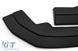 Rear Bumper Side Splitters Fins suitable for Alfa Romeo Stelvio 949 (2016-2020) Black-image-6092227