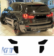 Rear Bumper Side Splitters suitable for BMW X5 F15 13-18 with M-Technik Bumper M Performance Design Design Look