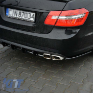 Rear Bumper Side Splitters suitable for Mercedes-Benz E-Class W212 09-13 A Design E63 Version Gloss Black Maxton Design 2 pcs
