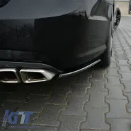 Rear Bumper Side Splitters suitable for Mercedes-Benz E-Class W212 09-13 A Design E63 Version Gloss Black Maxton Design 2 pcs-image-6316914