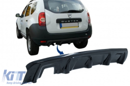image-16-Rear Bumper Skid Plate Protection suitable for DACIA Duster 4x4 / 4x2 (2010-2017) Piano Black
