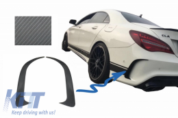 Rear Bumper Splitters Fins Side Vent Canards suitable for MERCEDES CLA W117 C117 X117 (2013-2018) CLA45 Design Carbon Film