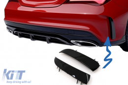 Rear Bumper Splitters Fins Side Vent Flaps Flics suitable for Mercedes CLA W117 C117 X117 (2013-2018) CLA45 Design