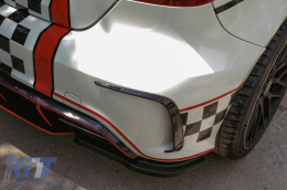 Rear Bumper Splitters Fins suitable for Mercedes A-Class W176 (2012-2018) A45 Aero Edition Look-image-6094715