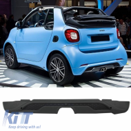 Rear Bumper Spoiler suitable for Smart Fortwo 453 14-19 Brabus Look from ABS plastic - CGRSS6040082