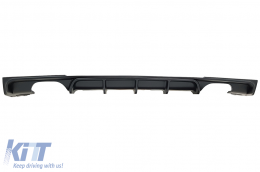 image-21-Rear Bumper Spoiler Valance Diffuser Double Outlet suitable for BMW 3 Series F30 F31 (2011-2019) Limo Touring M Design