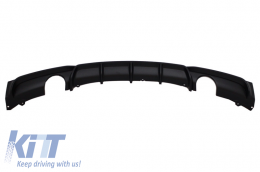 Rear Bumper Spoiler Valance Diffuser Double Outlet Single Exhaust suitable for BMW 3 Series F30 F31 (2011-2019) M Design