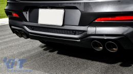 Rear Bumper Spoiler Valance Diffuser Double Outlet with Exhaust Tips suitable for BMW X4 G02 (2018-up) M Sport-image-6075565