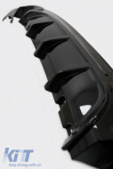 Rear Bumper Spoiler Valance Diffuser Double Outlet with Exhaust Muffler Tips suitable for BMW 2 Series F22 F23 (2013-) M Performance Design-image-6077048