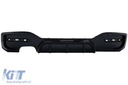 image-3-Rear Bumper Spoiler Valance Diffuser Left Double Outlet suitable for BMW 1 Series F20 F21 LCI (2015-2019) Piano Black