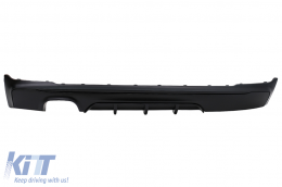 Rear Bumper Spoiler Valance Diffuser Left Outlet for Twin Exhaust suitable for BMW 2 Series F22 F23 (2013-) Matte Black