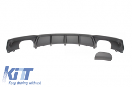 image-56-Rear Bumper Spoiler Valance Diffuser Single / Double Outlet suitable for BMW 3 Series F30 F31 (2011-2019) Limo Touring M Design