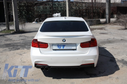 Rear Bumper Spoiler Valance Diffuser suitable for BMW 3 Series F30 F31 (2011-up) M-Performance Design Left Outlet-image-6025576