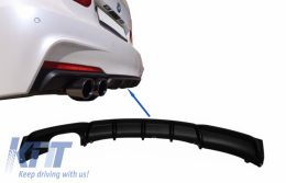 Rear Bumper Spoiler Valance Diffuser suitable for BMW 3 Series F30 F31 (2011-up) M-Performance Design Left Outlet