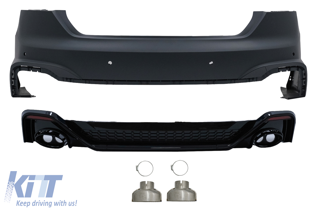 Rear Bumper suitable for Audi A5 F5 Facelift (2020Up) Racing Look