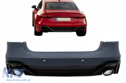 Rear Bumper suitable for Audi A7 4K8 Sportback (2018-up) RS Design-image-6092941