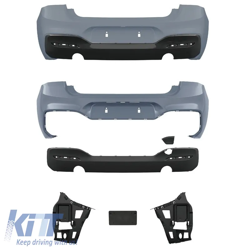 Rear bumper suitable for BMW 1 F20 LCI / F21 LCI 15-19 Facelift M-Tech Look with PDC
