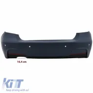 Rear Bumper suitable for BMW 3 F30 11-19 M-Tech Look with PDC-image-6308161