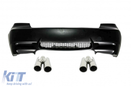 Rear Bumper suitable for BMW 3 Series E92 E93 (2006-2010) M3 Design with Exhaust Muffler Tips - CORBBME92M3E174