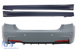 image-63-Rear Bumper suitable for BMW 3 Series F30 (2011-up) M-Technik Design with Side Skirts