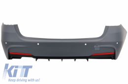 Rear Bumper suitable for BMW 3 Series F31 Touring Non LCI & LCI (2011-2018) M-Performance Design Double Single Outlet - RBBMF31MPDSO