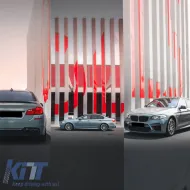 Rear bumper suitable for BMW 5 F10 10-17 M5 look with PDC-image-6307443