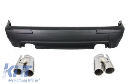 Rear Bumper suitable for BMW 5 Series E39 (1995-2003) Double Outlet M5 Design and Exhaust Muffler Tips ACS Design - CORBBME39M5DOACS