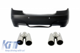 Rear Bumper suitable for BMW 5 Series E60 (2003-2007) M5 Design PDC with Exhaust Muffler Tips - CORBBME60M5E174