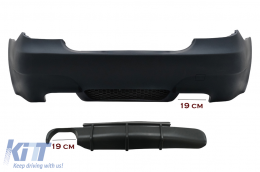 Rear Bumper suitable for BMW 5 Series E60 (2003-2010) M5 Design-image-6099747