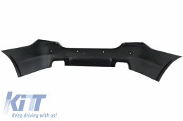 Rear Bumper suitable for BMW 5 Series F10 (2011-2017) with Dual Twin Exhaust Muffler Tips Carbon Fiber M5 Design-image-6057084