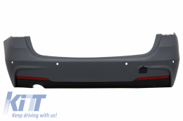 Rear Bumper suitable for BMW F31 3 Series Touring Non LCI & LCI (2011-2018) M-Technik Design Single Outlet - RBBMF31MTSO