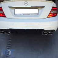 Rear Bumper suitable for Mercedes-Benz C-Class W204 07-14 C63 Facelift / A Design Look-image-6298849