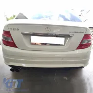 Rear Bumper suitable for Mercedes-Benz C-Class W204 07-11 C63 A Design Look With PDC-image-6299075