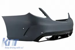 Rear Bumper suitable for Mercedes-Benz C-Class W205 Sedan 14-21 A Design C63s Facelift Look-image-6323957