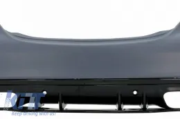 Rear Bumper suitable for Mercedes-Benz C-Class W205 Sedan 14-21 A Design C63s Facelift Look-image-6323959