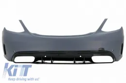 Rear Bumper suitable for Mercedes-Benz C-Class W205 Sedan 14-21 A Design C63s Facelift Look-image-6324543