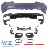 Rear Bumper suitable for Mercedes-Benz CLA C118 Sedan (2019-up) CLA45 Look