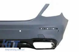 Rear Bumper suitable for Mercedes-Benz E-Class W213 16-19 Pre-Facelift A Design 63s Look Black Edition-image-6323767