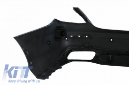 Rear Bumper suitable for Mercedes-Benz E-Class W213 16-19 Pre-Facelift A Design 63s Look Black Edition