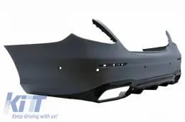 Rear Bumper suitable for Mercedes-Benz E-Class W213 16-19 Pre-Facelift A Design 63s Look Black Edition-image-6324222