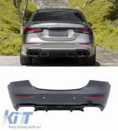 Rear Bumper suitable for Mercedes-Benz E-Class W213 20-23 Facelift A Design 63s Look