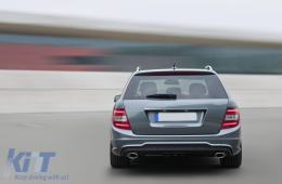 Rear Bumper suitable for Mercedes C-Class S204 Station Wagon 5 Doors (2007-2014) C63 Design-image-6086766