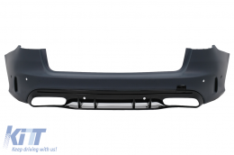 Rear Bumper suitable for Mercedes C-Class S205 T-Modell Touring (2014-2020) C63 Design