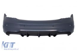 Rear Bumper suitable for Mercedes C-Class W204 (2007-2014) Facelift C63 Design - RBMBW204C63AMG