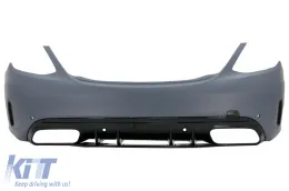image-32-Rear Bumper suitable for Mercedes C-Class W205 Limousine (2014-2020) C63 Design