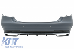 Rear Bumper suitable for Mercedes E-Class W212 Facelift (2013-2016) E63 Design - RBMBW212FAMG